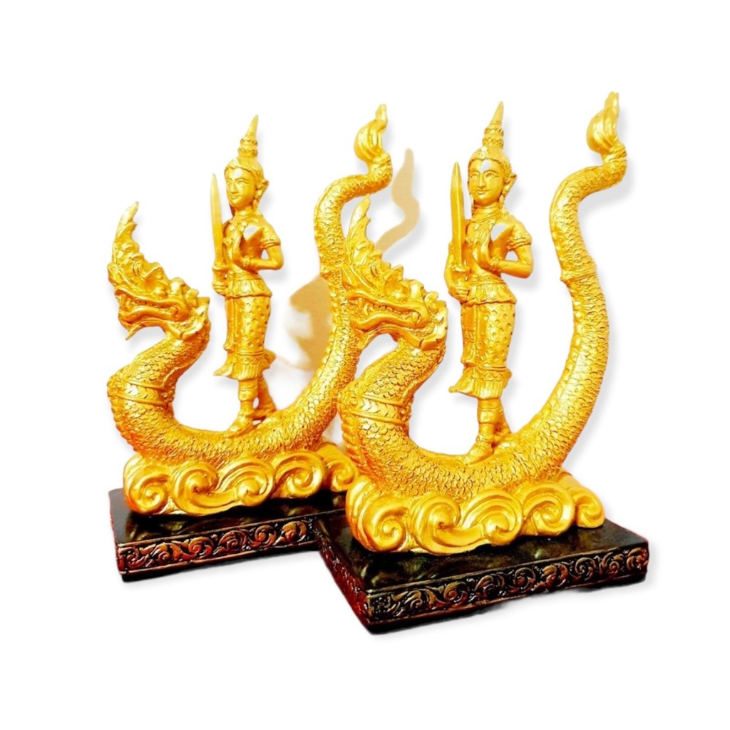 พระพิรุณ ทรงนาค  กว้าง 4นิ้ว สูง 12นิ้ว