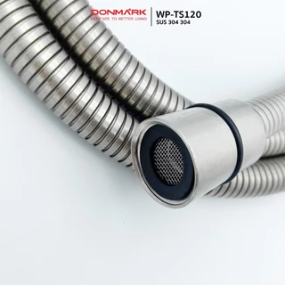DONMARK สายฝักบัว สายชำระ สแตนเลส 304 ยาว 120 ซม. (หัวเกลียวหมุนได้ 360 องศา) รุ่น WP-TS120
