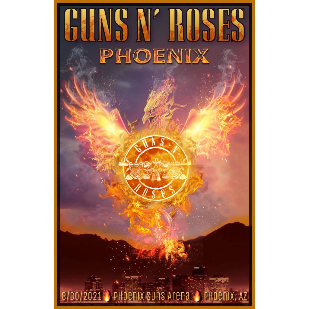โปสเตอร์ Guns N' Roses โปสเตอร์ติดผนัง ของแต่งบ้าน วอลเปเปอร์ รูปภาพผนัง รับทำโปสเตอร์  Poster โปสเต