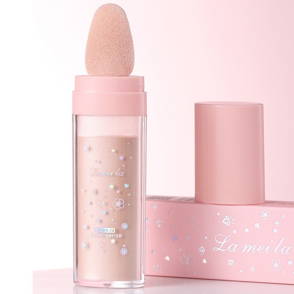 L387 LAMEILA ไฮไลท์​แบบผง กลิต​เตอร์​ฉ่ำๆ ​เนื้อฝุ่น ​ทาหน้าและตัว ใช้งานง่าย