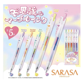 (ใหม่ สีLimited ) ปากกา Zebra Sarasa Clip ปากาเจล แบบ Set และ Collection พิเศษ Milky DecoShin Marble และลายลิขสิทธิ์
