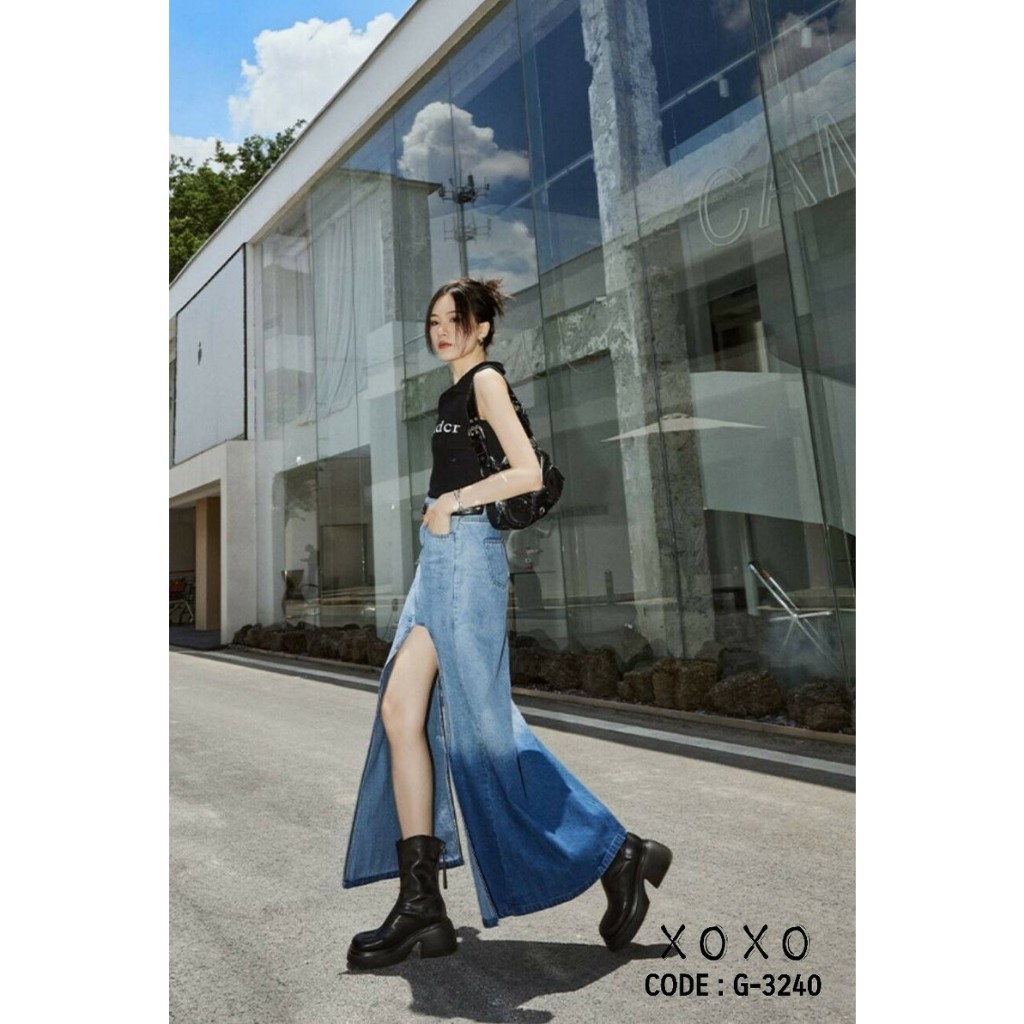 G-3240 รองเท้าบูท วัสดุหนัง PU ด้านหลังมีซิปรูด ทำให้ใส่ง่ายขึ้น