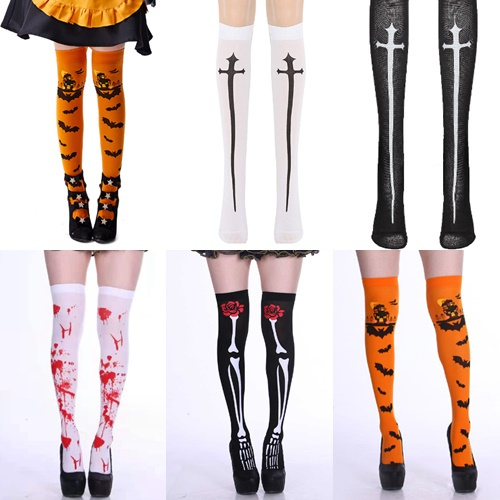 พร้อมส่ง ถุงน่องยาวฮาโลวีน เครื่องแต่งกายคอสเพลย์ปาร์ตี้ Halloween