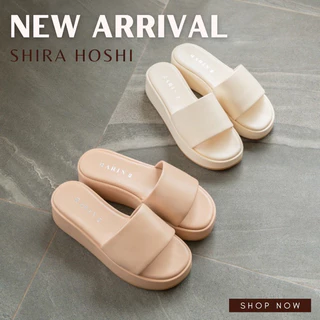 ✅ ส่งจากกรุงเทพ ♡ Shira Hoshi ♡ รองเท้าส้นตึก สูง 2 นิ้ว ***เพิ่ม 1-2 ไซส์***