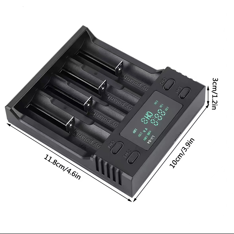 LiitoKala Lii-S4 เครื่องชาร์จถ่าน รางชาร์จ 1.2v 3.7v 4 ช่อง ชาร์จไว ตัดไฟเอง รองรับถ่าน AA / AAA