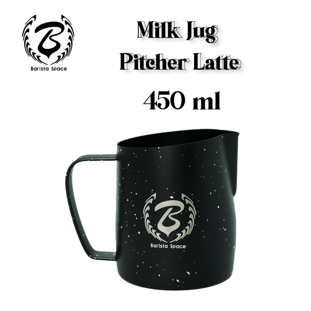 เหยือกสตีมนม ปากเฉียง Barista Space Milk Jug (Pitcher Latte) 450 ml