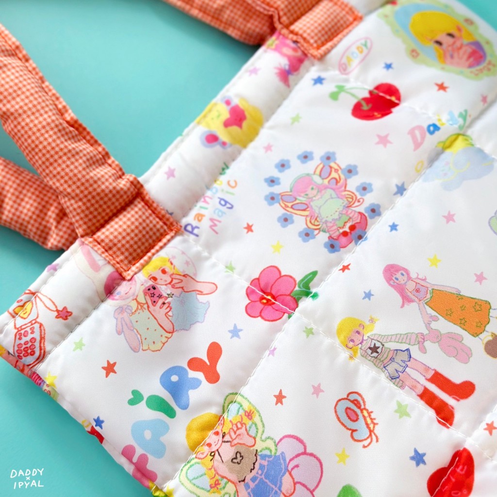 DADDY |  Sibling Puffer Tote กระเป๋า Style Puffer นุ่มนิ่ม พิมพ์ลาย สุดน่ารัก