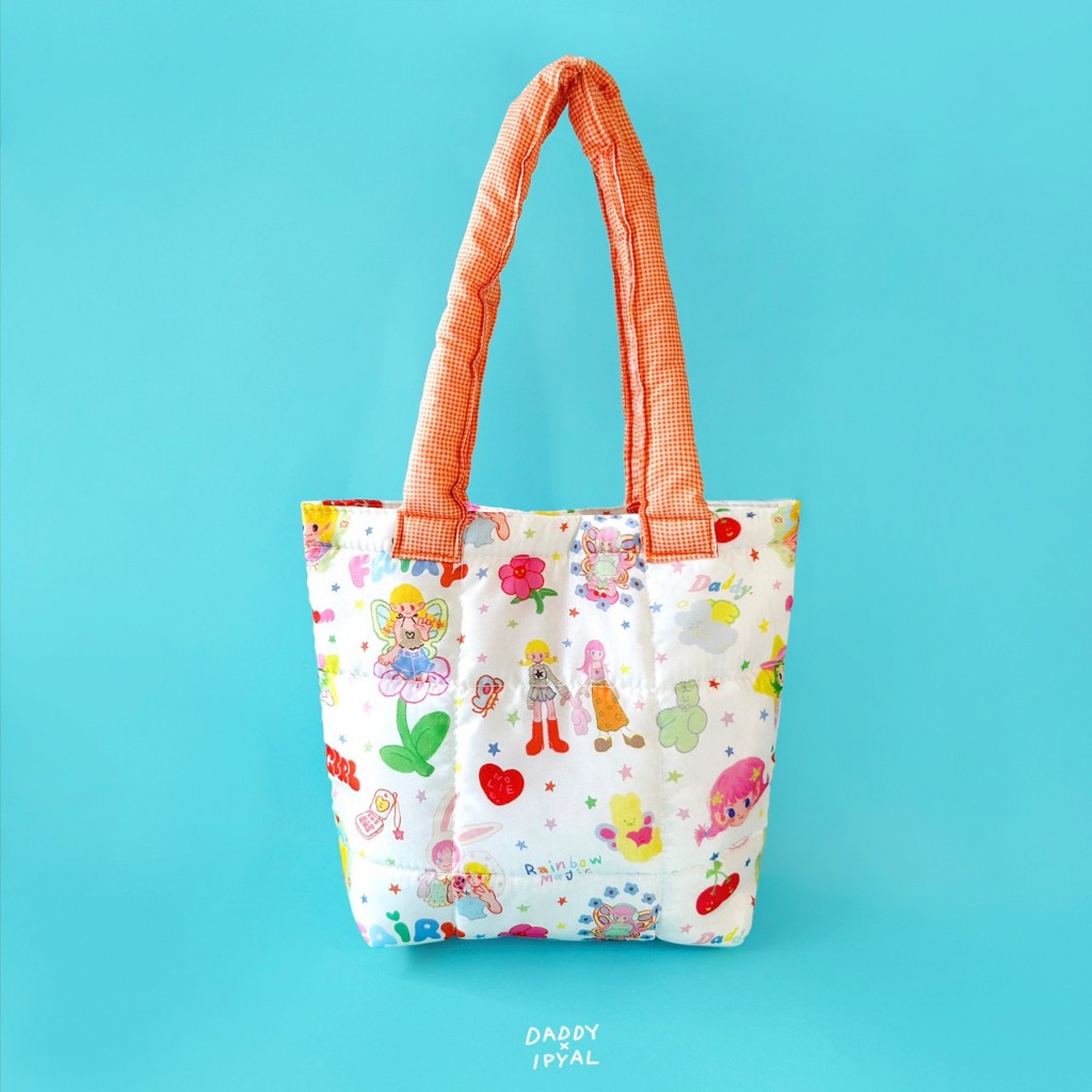 DADDY |  Sibling Puffer Tote กระเป๋า Style Puffer นุ่มนิ่ม พิมพ์ลาย สุดน่ารัก