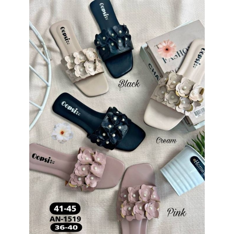 รองเท้าแตะ ไซส์ใหญ่ 41-45 ดอกไม้ใหญ่ - SHER