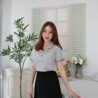 เสื้อโปโลถัก (minimal style) - พร้อมส่ง 😽