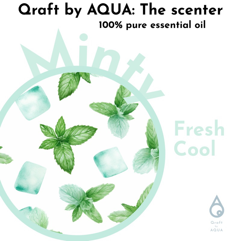 essential oil (minty)eucalyptus, tea tree, peppermint, wintergreen, camphor, menthol, spearmint, birch sweet