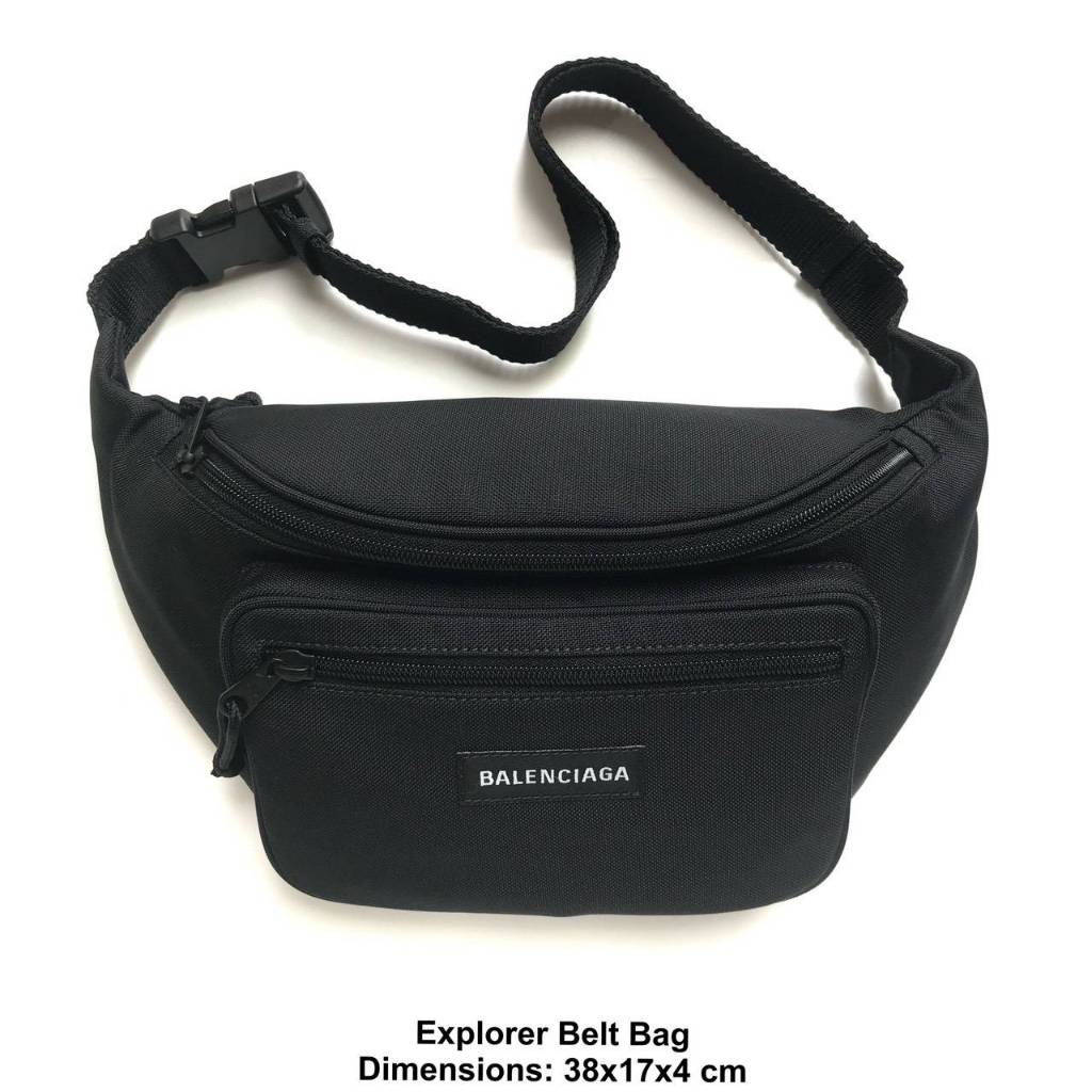 BALENCIAGA Explorer Belt bag ของแท้ 100% [จัดส่งฟรี]