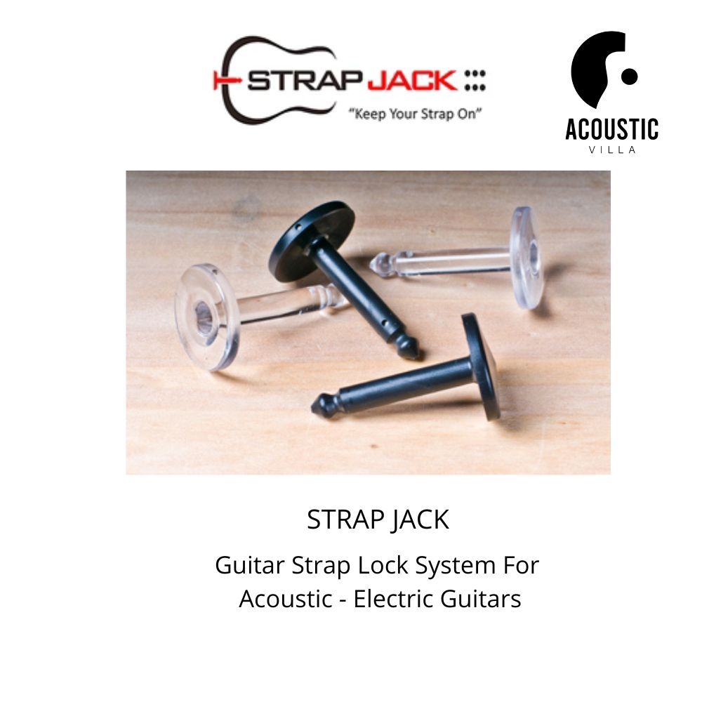 Strap Jack Guitar Strap Lock System For Acoustic - Electric Guitars
