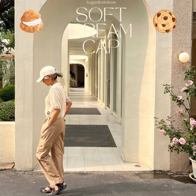 8สี🍦soft cream cap 🍪 หมวกแก๊ปมินิมอล งานดีน่ารักมาก ละมุนสุดๆ🤏must have ka - รูปที่ 6