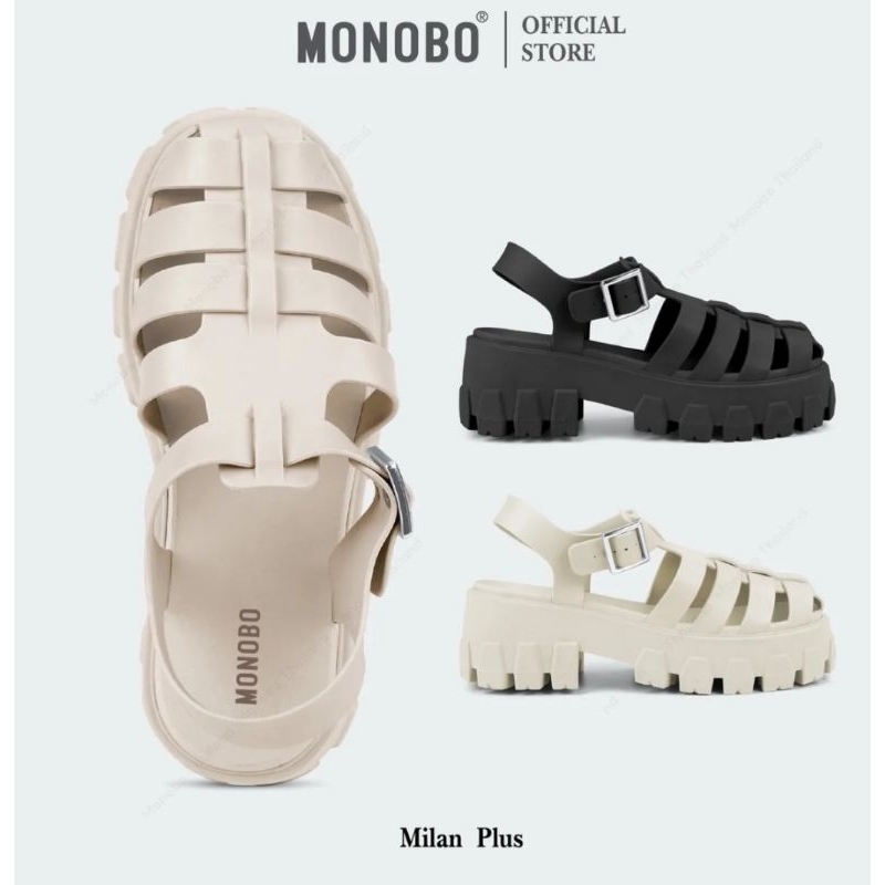 monobo รุ่น milan plus สีเบจอ่อน size 5