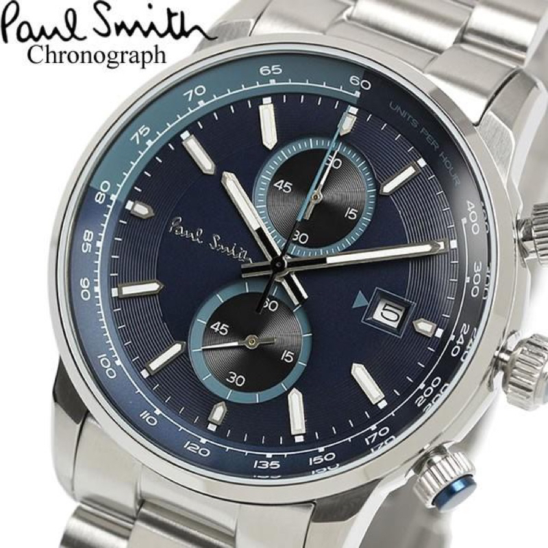 New ⌚️ Paul Smith Watch Men's Chronograph Stainless Steel Brand Watch PS0110023 🆕🆕🆕🆕🆕  ราคา 11,111💰💰