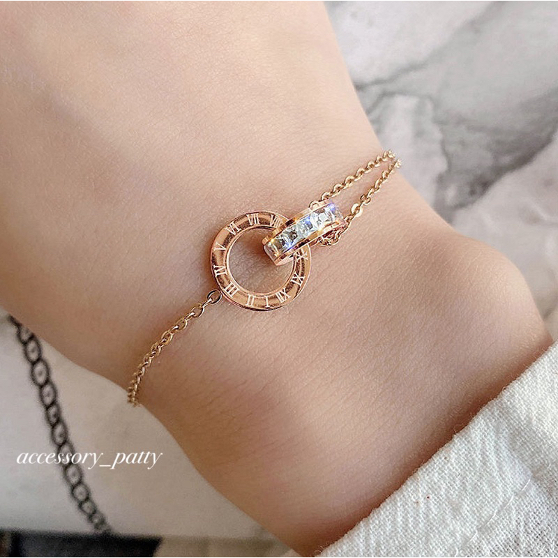 🧡สร้อยข้อมือinfinity รุ่นB08 สแตนเลส minimal luxury style มี3สีค่ะ✨
