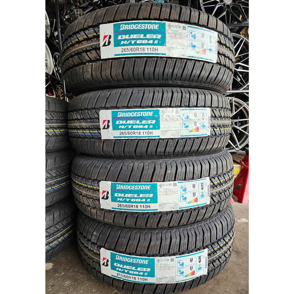 🔴 ยาง "#บริดจสโตน" Bridgestone Dueler H/T 684 II ผลิตไทย 🇹🇭 🇹🇭 265/60R18 ปี 23