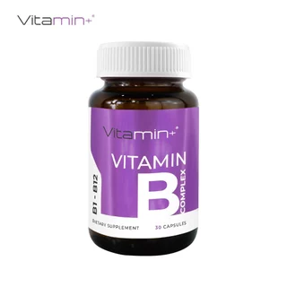 วิตามินบีรวม x 1 ขวด Vitamin B Complex วิตามินพลัส Vitamin plus Vitamin B1 B2 B3 B5 B6 B7 B9 B12 วิตามิน+ Vitamin+