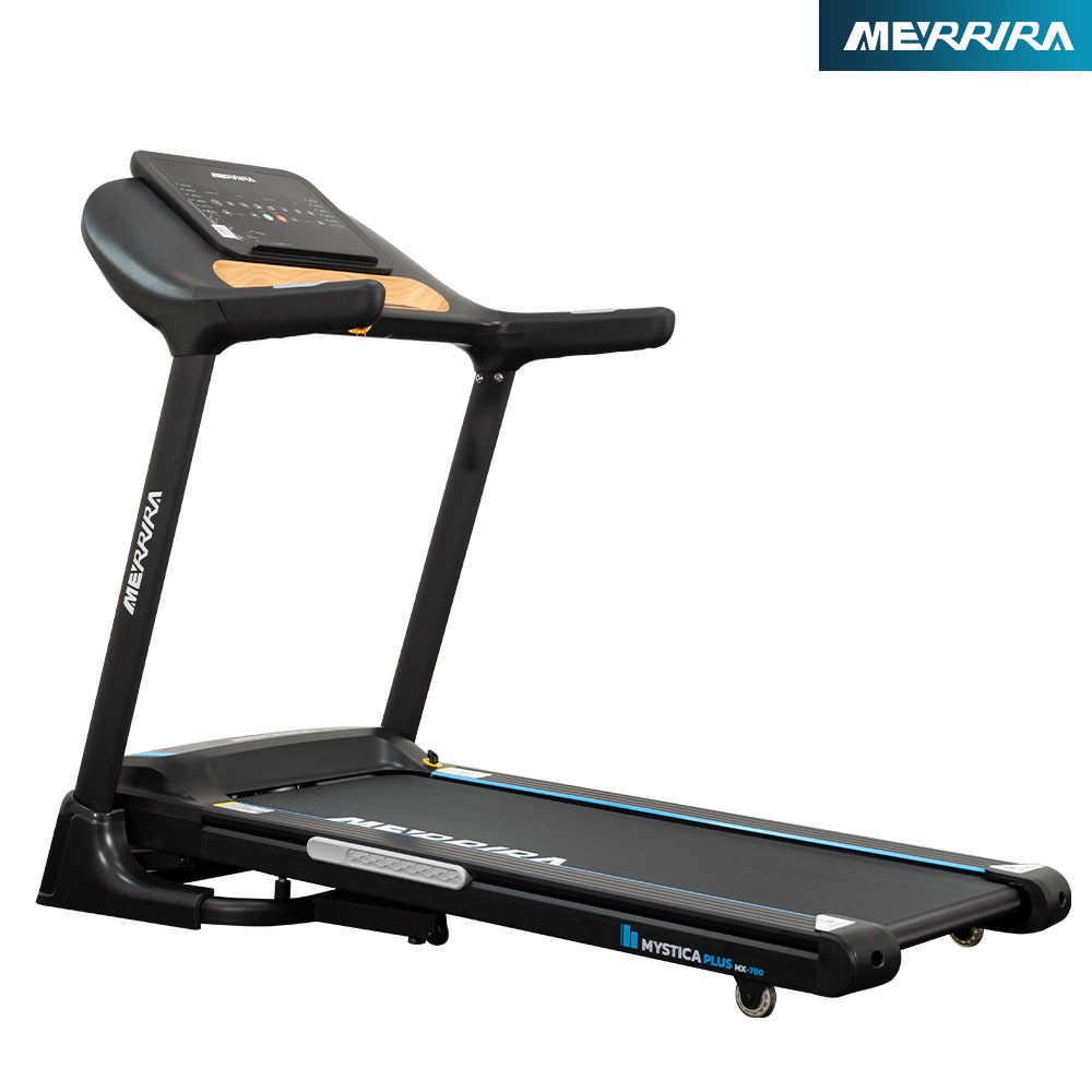 MERRIRA ลู่วิ่งไฟฟ้า 4 แรงม้า รุ่น MX-780 สายพานกว้าง 47 ซม. ปรับชันไฟฟ้า 15 ระดับ ลู่วิ่งออกกำลังกา
