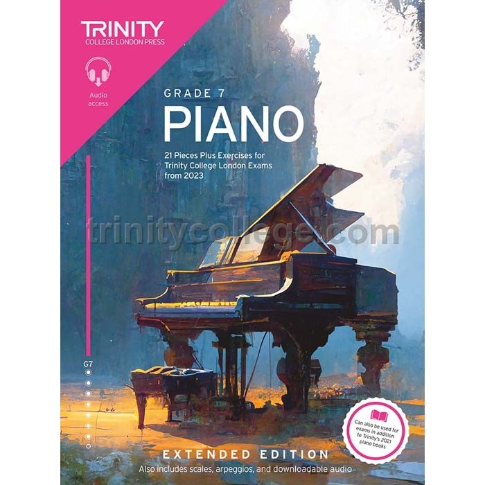 (NEW)Trinity Piano Exam Pieces Plus Exercises (Extended Edition) from 2023: Grade 7:(TCL032065)