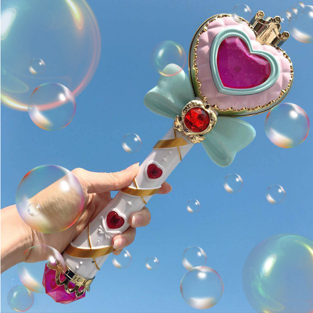 ของเล่นเด็ก ไม้คฑา มีเสียงมีไฟ เป่าฟองได้ HAI YU Bubble Fairy wand ของเล่นสบู่ เครื่องทำฟองสบู่แบบมือถือมีไฟ LED