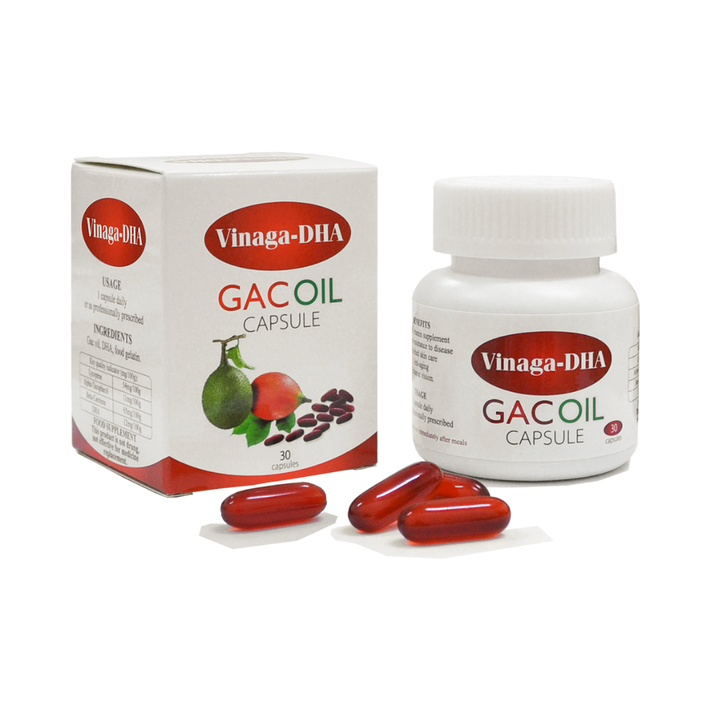 (ใหม่)น้ำมันฟักข้าวสูตรเข้มข้น Gac Oil 30 แคปซูล (กระปุกขาว) นำเข้าจากเวียดนาม หมดอายุ 06/01/26 ราคา ถูกที่สุด ดีลบีเคเค