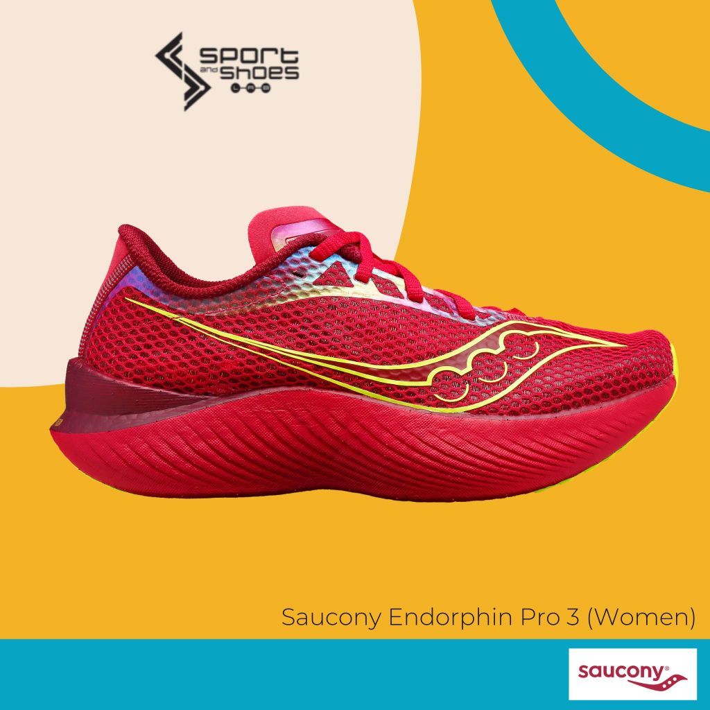 [ซื้อแล้วไม่รับเปลี่ยนคืนทุกกรณี] Saucony Endorphin Pro3  รองเท้าวิ่ง (สำหรับผู้หญิง) หน้าเท้าปกติ