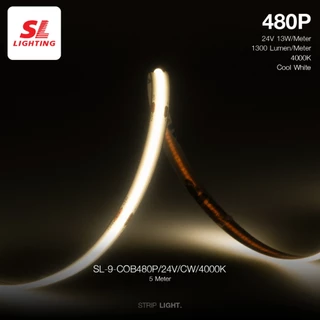 SL LIGHTING | Strip Light (COB) ไฟเส้นแอลอีดี สวย สว่าง สมูท ยาว 5 เมตร 24 โวลต์