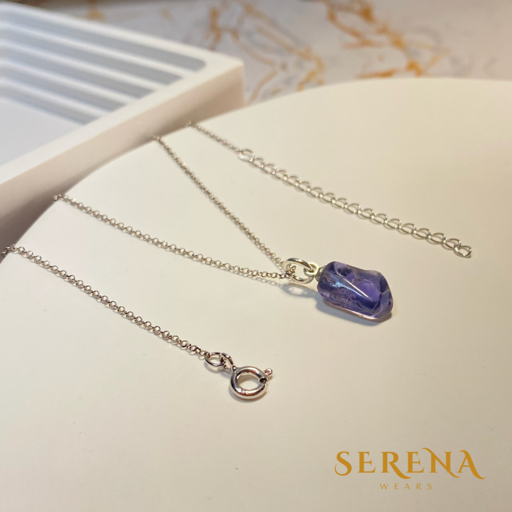 SERENA จี้หินธรรมชาติแท้ "ไอโอไลท์" (Iolite)