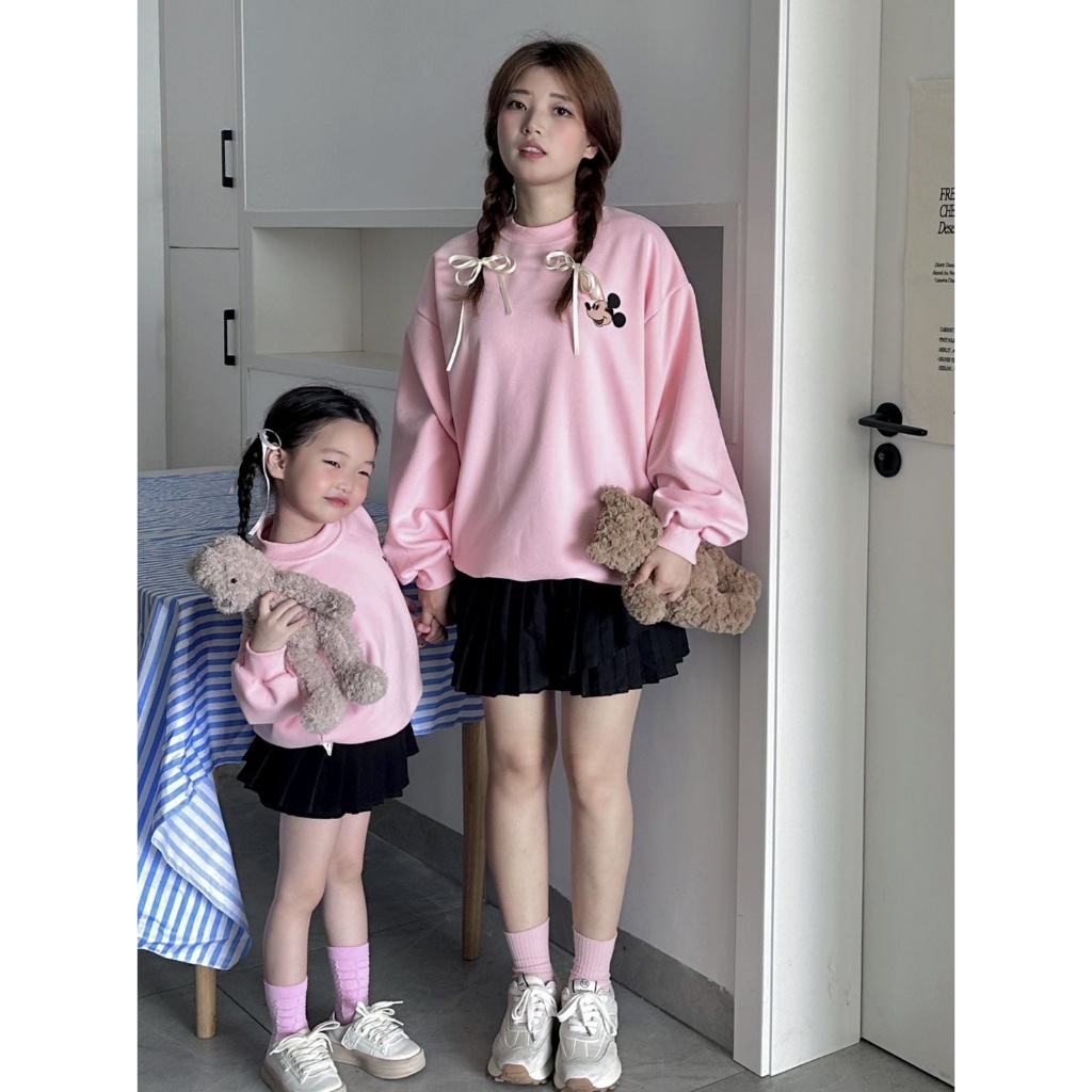 พร้อมส่ง เสื้อมิกกี้ลัคกี้ งานแขนยาวผ้านิ่ม