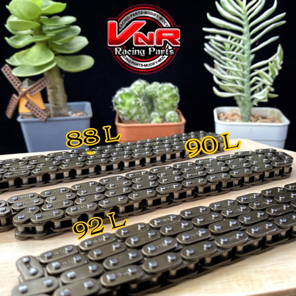 โซ่ราวลิ้นแต่ง WAVE110i/Dream/MSX/WAVE125iปลาวาฬ มีขนาด 88/90/92 ข้อ [92 Lสำหรับรถมีชัก] โซ่ราวลิ้นซับเสียง