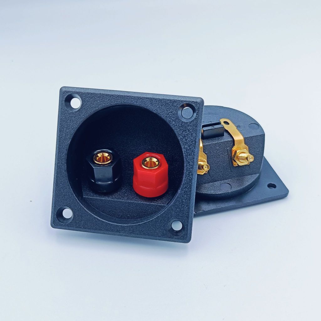 กล่องแยกลำโพง(ราคาต่อ 1 คู่ 2 ตัว) แท็บหลังตู้ลำโพงแบบหมุนยึด วัสดุเกรดดี พลาสติก ABS สวยแข็งแรงทนทานได้มาตรฐาน