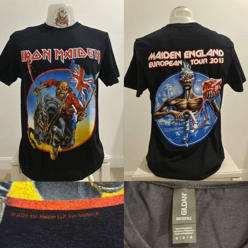 🌍เสื้อวง เสื้อวงร็อค IRON MAIDEN ลิขสิทธิ์แท้ นำเข้า 100% ป้ายGILDAN UK