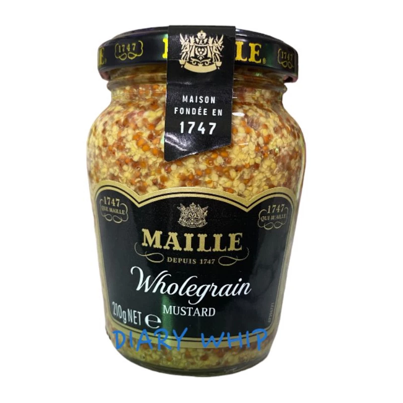 MILLE WHOLEGRAIN MUSTARD 210 G. มายด์ โฮลเกรนมัสตาร์ด ขนาด 210 กรัม