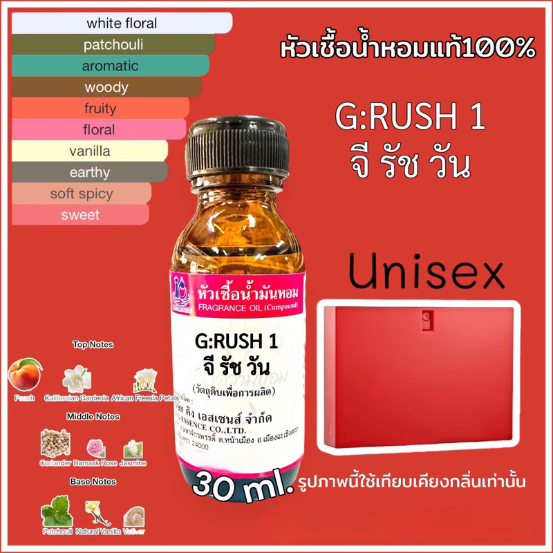 หัวเชื้อน้ำหอม100% กลิ่น จีรัชวัน G:RUSH1 กุชชี่ รัช 30ml. – โปรปัง