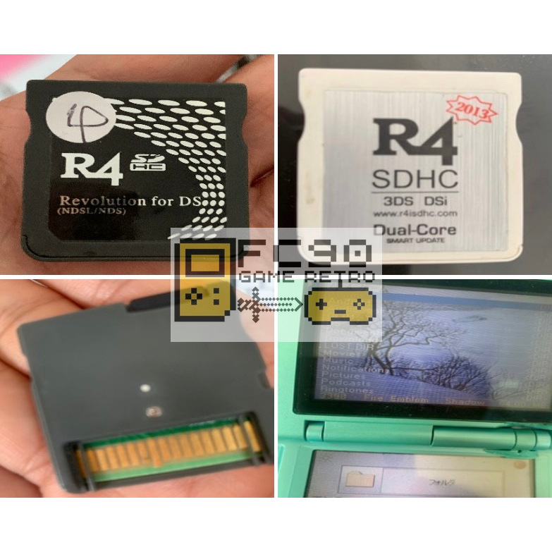 ตลับR4 มือสองสำหรับเล่นกับเครื่อง  DS DSi DSlite Dsi XL DsiLL 3DS XL บางตลับมีเกมติดมาบ้าง ต้องเอาไปลงเกมเพิ่มเอง ร้านไม