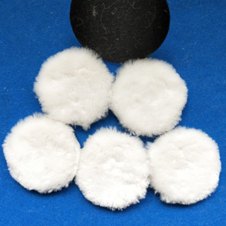 แผ่นขัดขนแกะ ขนแกะฟู หลังสักหลาด (ตีนตุ๊กแก) ขัดรถยนต์ 4-5-6…