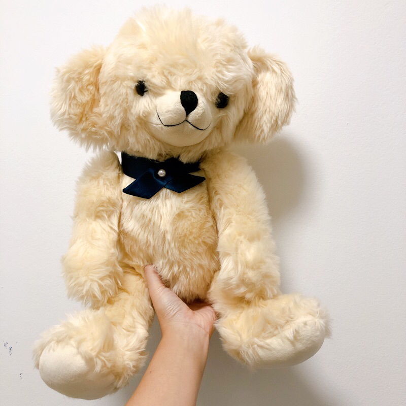 ตุ๊กตาหมีสีครีมตัวใหญ่ SUGAR TEDDY BEAR งานจากญี่ปุ่น น่ารัก หายาก ตัวใหญ่มากๆแขนขาสามารถหมุนได้