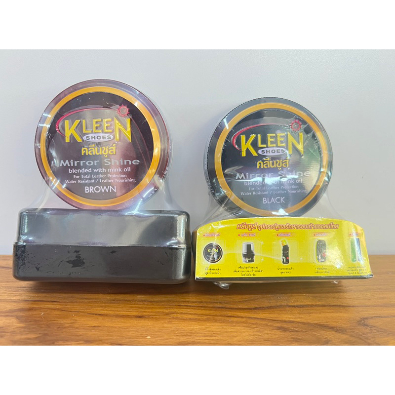 KLEEN SHOES Mirror Shine 60 ml. ขี้ผึ้งขัดรองเท้า คลีนชูส์