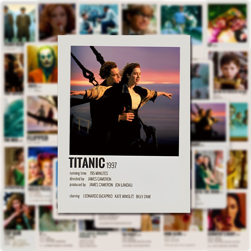 💥พร้อมส่ง💥CLASSIC MOVIE คลาสสิค ฟิล์ม POSTER totoro JOKER TITANIC โปสเตอร์หนัง สติ๊กเกอร์  50Pcs