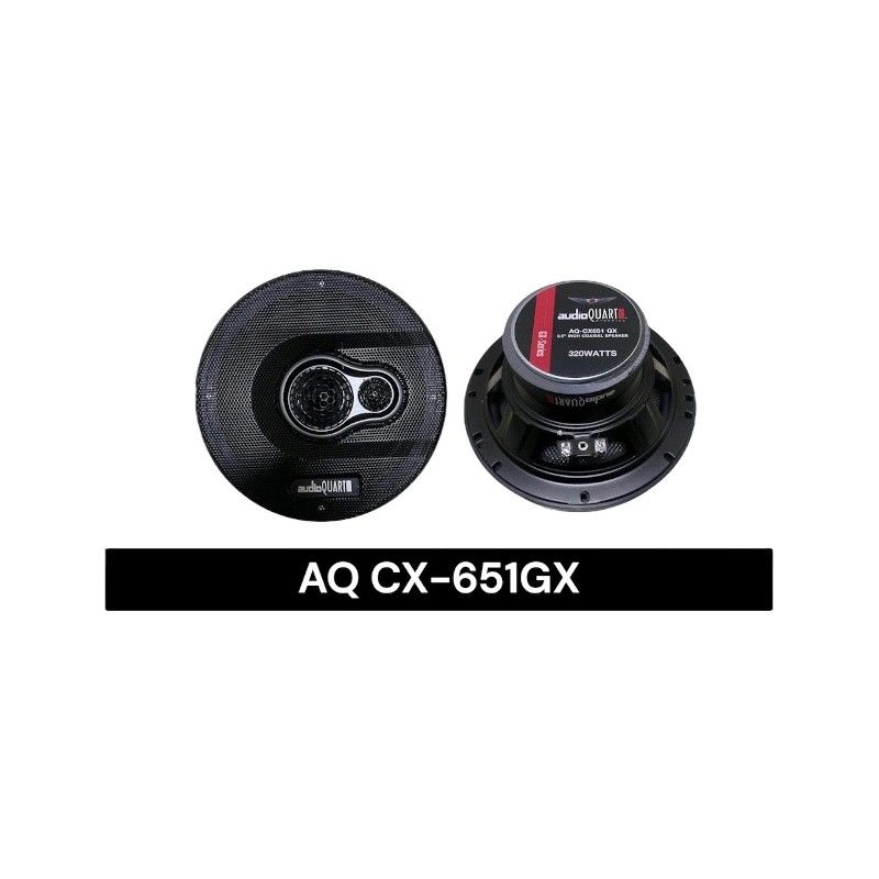 สินค้าแท้ Audio QUART AQ-CX651 GX
 ลำโพงแกนร่วม 6.5 นิ้ว กำลังขับ 320 Watts.(125W RMS)