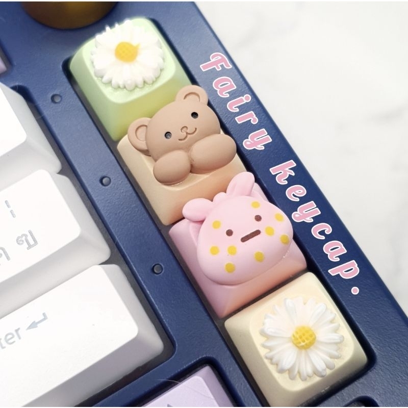 Keycap คีย์แคปนูน ลายน่ารักราคาต่อชิ้น สำหรับ Mechanical​ Keyboard
