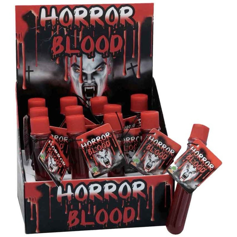 หลอดเลือดปลอม(ทานได้)+เลือด 10ml fake blood เหมือนจริงที่สุด