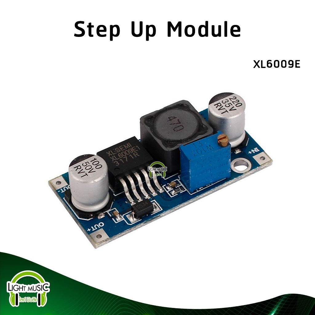 Step Up Module DC to DC XL6009 4 - 32 V to 5 - 35 V 2 A โมดูลเพิ่มแรงดัน วงจรเพิ่มแรงดัน บอร์ดปรับแร