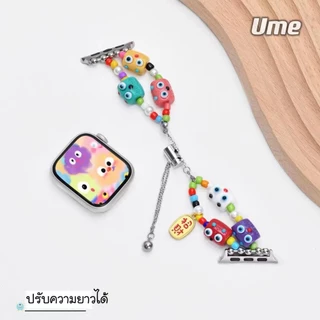 สายลูกปัดนาฬิกา watch ultra 11 10 9 8 7 6 5 4 3 สายนาฬิกา smart watch 42/46/44/45/49mm สายสําหรับแอปเปิ้ลวอช