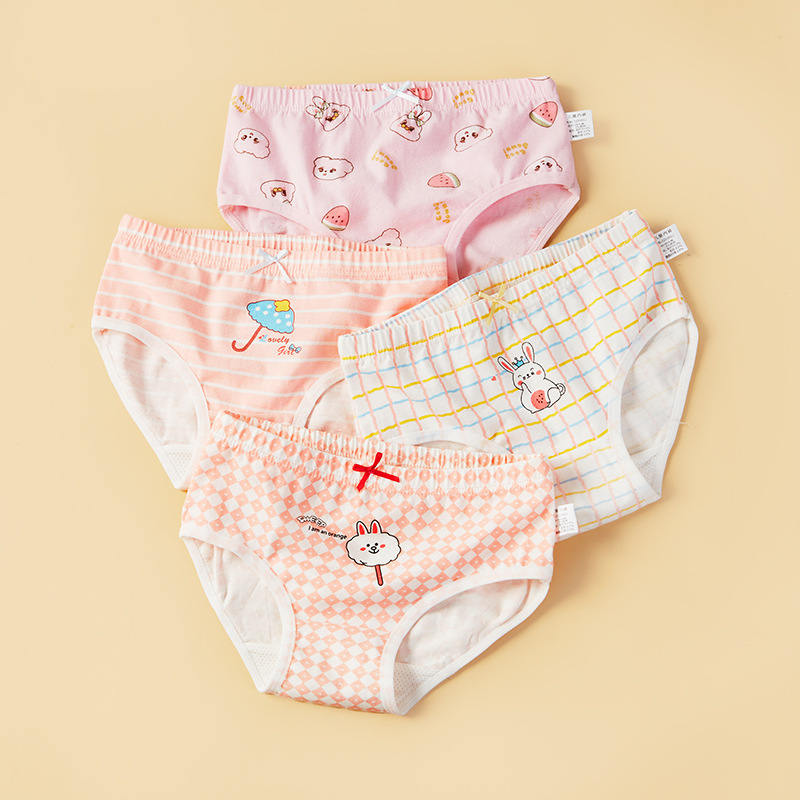 Simply Baby กางเกงในเด็กผู้หญิง แพ็ค 4 ชิ้น ผ้าพรีเมี่ยมคอตตอน นุ่มสบาย B64 รูปที่ 7