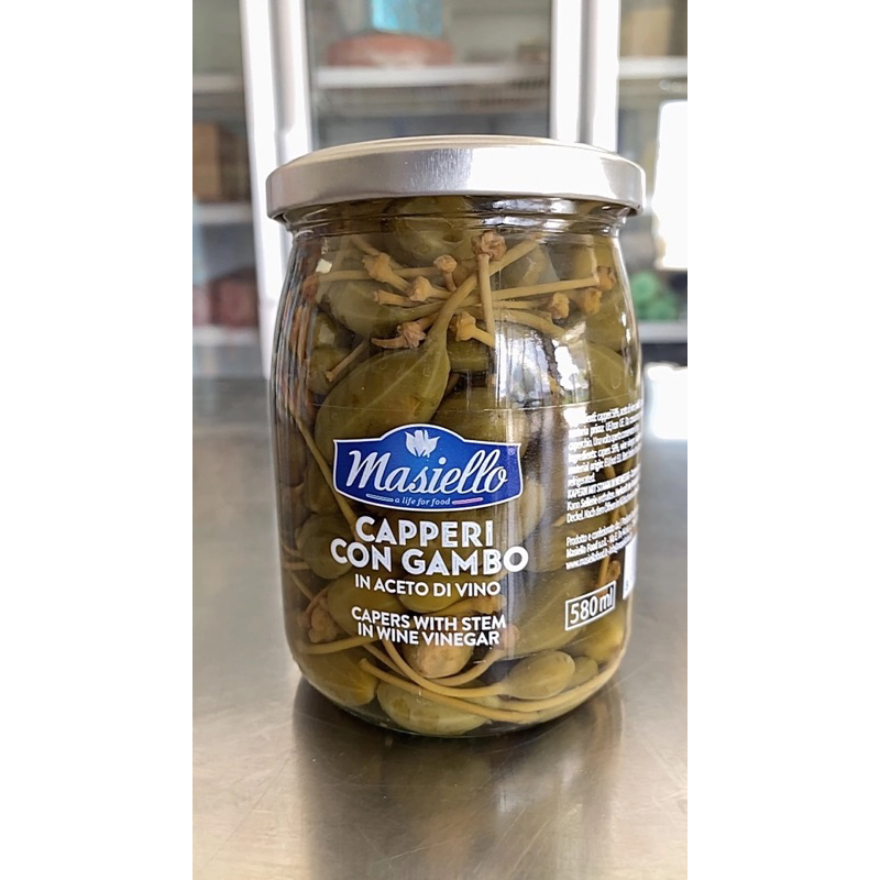 capperi แคปเปอร์ในน้ำเกลือ 580 ml