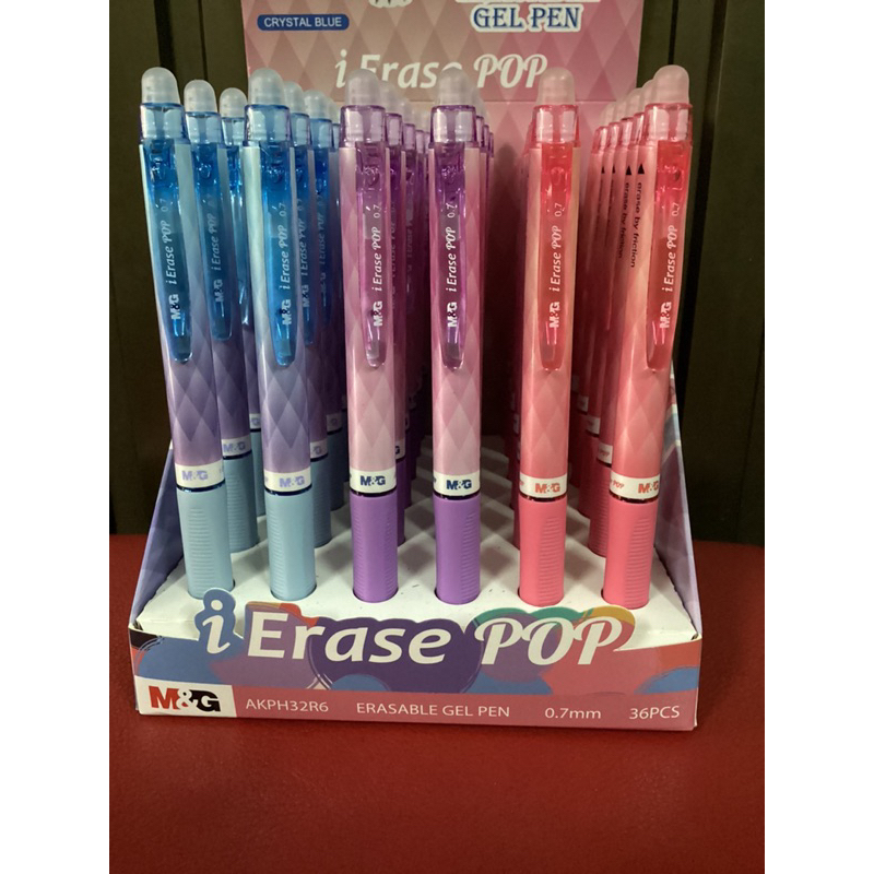 M&G AKPH32R6 i Erase POP ปากกาลบได้หมึกน้ำเงิน 0.7 มม. ด้ามสีลูกกวาด มีไส้เปลี่ยน