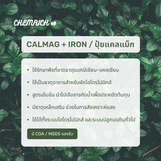 1000ml CALMAG Plus แคลแมก ปุ๋ยแคลแมก แคลเซียม แมกนีเซียม เหล็ก แคล แมก ชนิดเข้มข้น / CALMAG PLUS IRON supplement(Calmag)